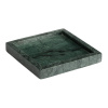 Zelený mramorový tác Kave Home Serela 18 x 18 cm