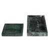 Zelený mramorový tác Kave Home Serela 18 x 18 cm
