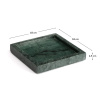 Zelený mramorový tác Kave Home Serela 18 x 18 cm