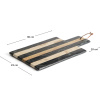 Béžovo-černé mramorové servírovací prkénko kave home Surne 40 x 23 cm