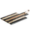 Béžovo-černé mramorové servírovací prkénko kave home Surne 30 x 18 cm