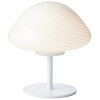 Opálově bílá skleněná stolní lampa Halo Design Mini Mush 17 cm