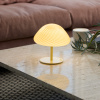 Krémově bílá skleněná stolní lampa Halo Design Mini Mush 17 cm -fv-interier-25