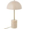 Bílá mramorová stolní lampa Sheffield 45 cm