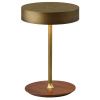 Mosazná kovová nabíjecí stolní LED lampa Halo Design On the Move 19 cm