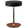 Černá kovová nabíjecí stolní LED lampa Halo Design On the Move 19 cm