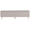 Světle šedý TV stolek Tours 180 x 42 cm