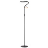 Černá kovová stojací LED lampa Halo Design Slim Uplight 170 cm