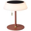 Terakotově červená kovová nabíjecí stolní LED lampa Halo Design Solar 19 cm