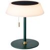 Tmavě zelená kovová nabíjecí stolní LED lampa Halo Design Solar 19 cm