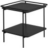 Černý kovový odkládací stolek Unique Furniture Yuba 45 x 45 cm