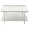 Světle šedý kovový konferenční stolek Unique Furniture Yuba 75 x 75 cm