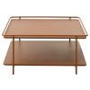 Terakotově oranžový kovový konferenční stolek Unique Furniture Yuba 75 x 75 cm