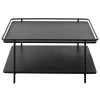 Černý kovový konferenční stolek Unique Furniture Yuba 75 x 75 cm