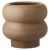Hnědý keramický květináč Oddy Ø19 cm