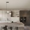 Černé kovové závěsné LED světlo Nova Luce Noble 95 cm -fv-interier-25