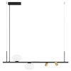 Černé kovové závěsné LED světlo Nova Luce Noble 95 cm