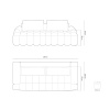 Tmavě béžová sametová rozkládací pohovka Cosmopolitan Design Linz 250 cm -fv-interier-25