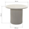 Světle šedý konferenční stolek Asti 60 cm