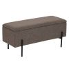 Hnědá bouclé lavice Bradford 95 cm