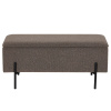 Hnědá bouclé lavice Bradford 95 cm