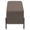 Hnědá bouclé lavice Bradford 95 cm