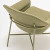 Olivově zelené bouclé křeslo Ismo -fv-interier-25