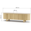Dubový TV stolek Cecile 200 x 48 cm