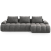 Šedá sametová rohová rozkládací pohovka Cosmopolitan Design Linz 275 cm, pravá -fv-interier-25