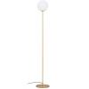 Zlatá kovová stojací lampa Kave Home Brisia 155 cm