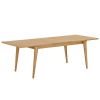 Dubový rozkládací jídelní stůl Darvin 180/230 x 90 cm