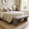 Šedá čalouněná lavice Somcasa Catania 100 cm -fv-interier-25