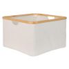 Béžový bavlněný úložný box Quax Stella 45 x 45 cm