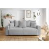Světle šedá bouclé rozkládací pohovka Envy 245 cm  -fv-interier-25