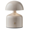 Šedá kovová stolní lampa Ailla 13,5 cm