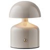 Šedá kovová stolní lampa Ailla 13,5 cm
