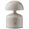 Šedá kovová stolní lampa Ailla 13,5 cm