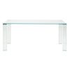 Skleněný jídelní stůl Kave Home Adularia 160 x 90 cm