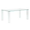 Skleněný jídelní stůl Kave Home Adularia 160 x 90 cm