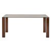Hnědý skleněný jídelní stůl Kave Home Adularia 160 x 90 cm