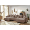 Hnědá bouclé rohová rozkládací pohovka Envy 386 cm  -fv-interier-25