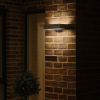 Černé plastové venkovní nástěnné LED světlo Monay Square Solar 22 x 13,9 cm -fv-interier-25