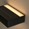 Černé plastové venkovní nástěnné LED světlo Monay Square Solar 22 x 13,9 cm -fv-interier-25