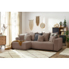 Hnědá bouclé rohová rozkládací pohovka Envy 282 cm, levá/pravá  -fv-interier-25