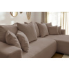 Hnědá bouclé rohová rozkládací pohovka Envy 282 cm, levá/pravá  -fv-interier-25