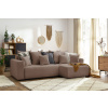 Hnědá bouclé rohová rozkládací pohovka Envy 282 cm, levá/pravá  -fv-interier-25