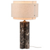Béžová mramorová stolní lampa Takai