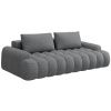 Šedá čalouněná rozkládací pohovka Cosmopolitan Design Linz 250 cm