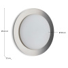 Světle šedé nástěnné světlo Kave Home Novae 40 cm