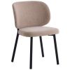 Světle hnědá čalouněná jídelní židle Unique Furniture Swan